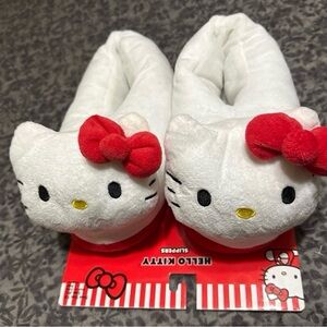 Hello Kitty Red and White Slippers